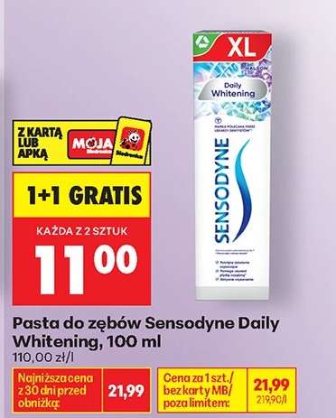 PASTA DO ZĘBÓW SENSODYNE DAILY WHITENING, 100 ML