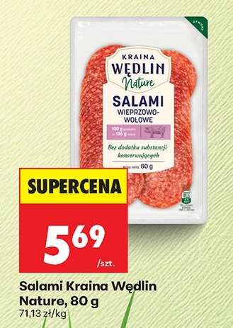 Salami Kraina Wędlin Nature, 80 g