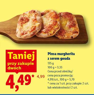 Pinsa margherita z serem gouda