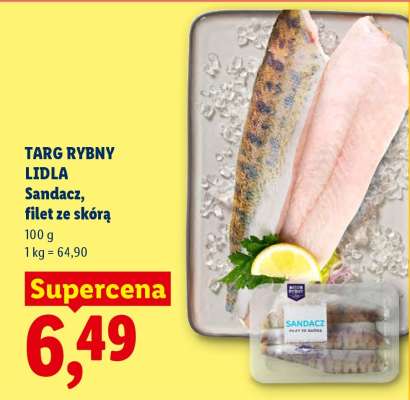 SANDACZ FILET ZE SKÓRĄ