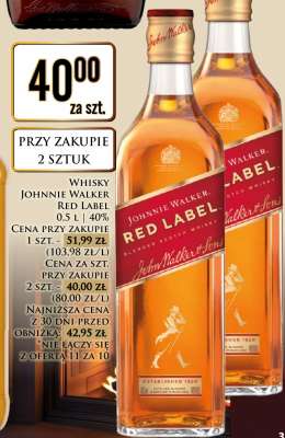Whisky Johnnie Walker Red Label 0,5 l