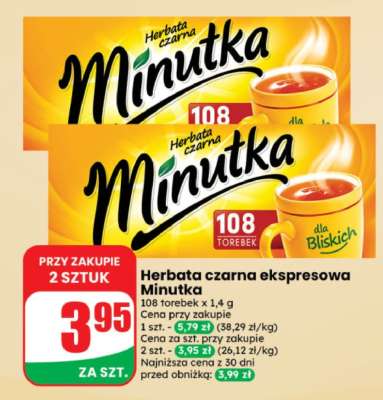 Herbata czarna ekspresowa Minutka**