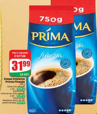 Kawa mielona Prima Finezja 750 g