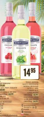 WINO MONTE SANTI FRIZZANTE RÓŻNE RODZAJE