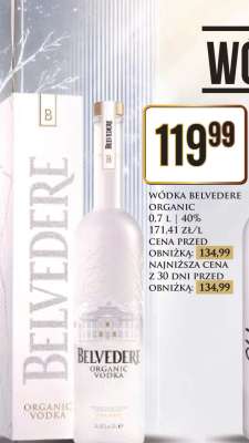 WÓDKA BELVEDERE ORGANIC