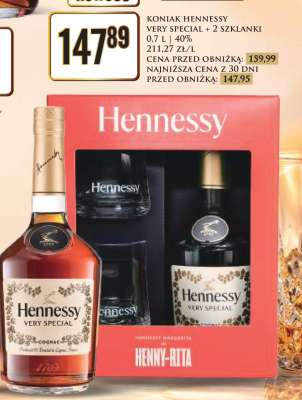 KONIAK HENNESSY VERY SPECIAL + 2 SZKLANKI