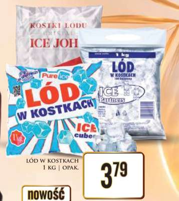 Lód w kostkach 1 kg