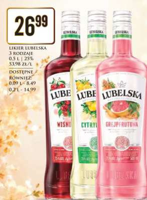 Likier Lubelska 3 rodzaje
