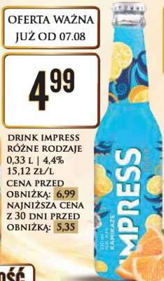 DRINK IMPRESS RÓŻNE RODZAJE