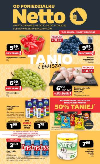 Gazetka Netto - 10.08.2026 - 14.08.2026.