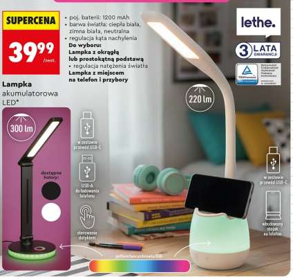 Lampka akumulatorowa LED