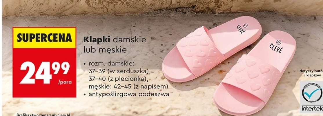 Klapki damskie lub męskie