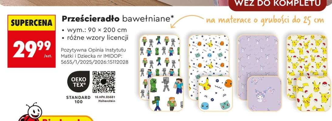 Prześcieradło bawełniane