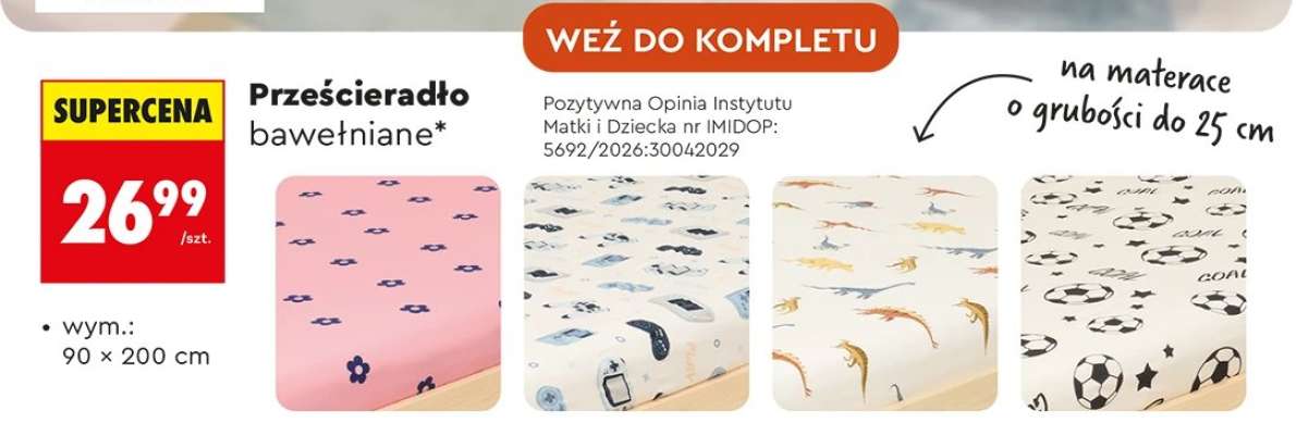 Prześcieradło bawełniane