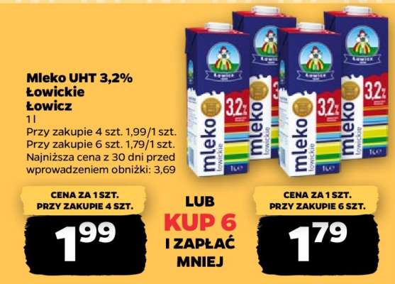 Mleko UHT 3,2% Łowickie Łowicz