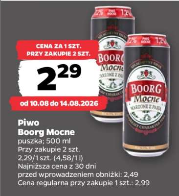 Piwo Boorg Mocne