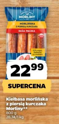 Kiełbasa morlińska z piersią kurczaka Morliny
