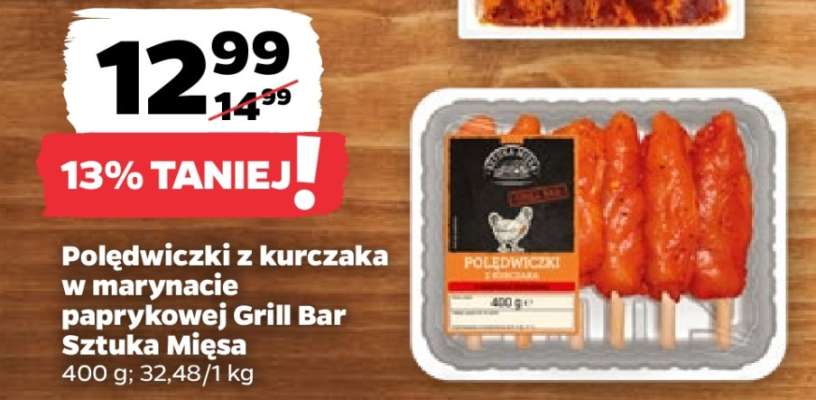 Polędwiczki z kurczaka w marynacie paprykowej Grill Bar Sztuka Mięsa