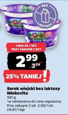 Serek wiejski bez laktozy Mlekovita