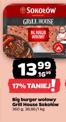 Big burger wołowy Grill House Sokołów