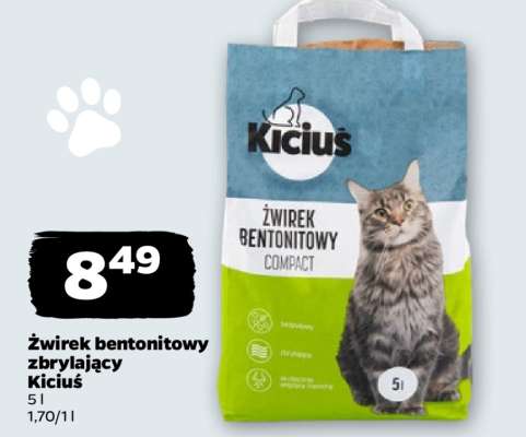 Żwirek bentonitowy zbrylający Kiciuś