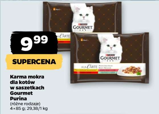 Karma mokra dla kotów w saszetkach Gourmet Purina