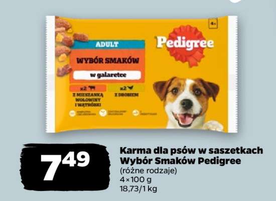 Karma dla psów w saszetkach Wybór Smaków Pedigree