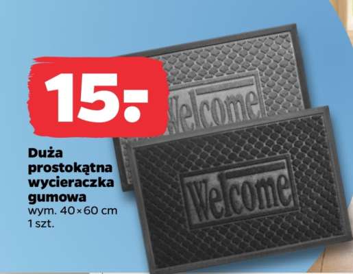 Duża prostokątna wycieraczka gumowa