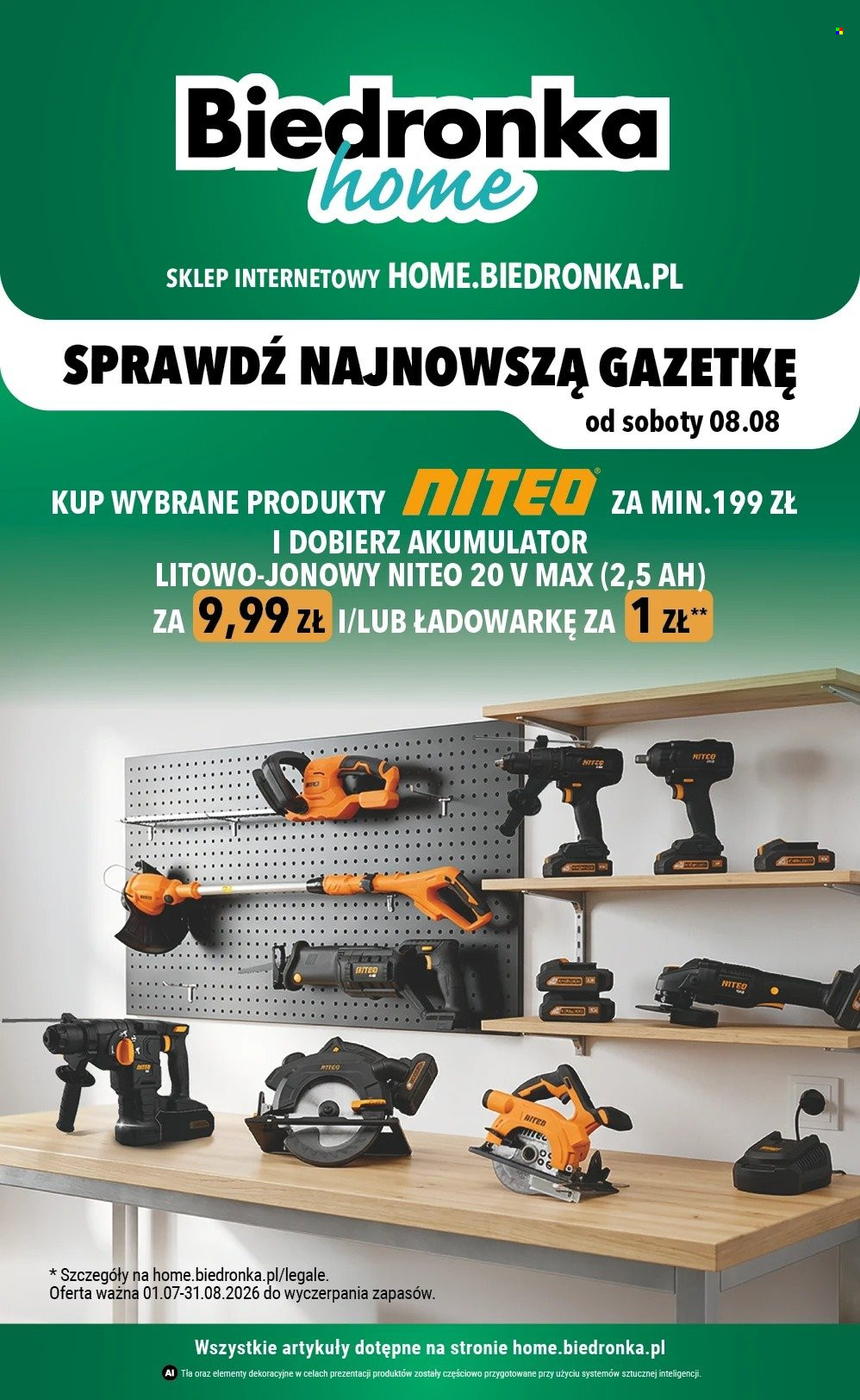 Gazetka Biedronka - 8.08.2026 - 31.08.2026. Strona 1