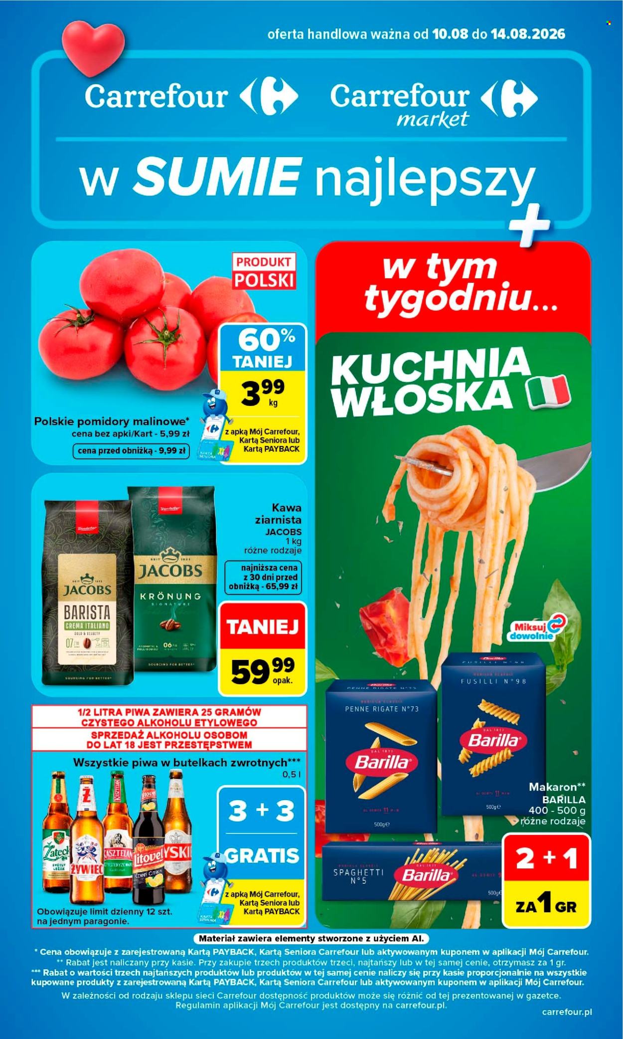 Gazetka Carrefour - 10.08.2026 - 14.08.2026. Strona 1