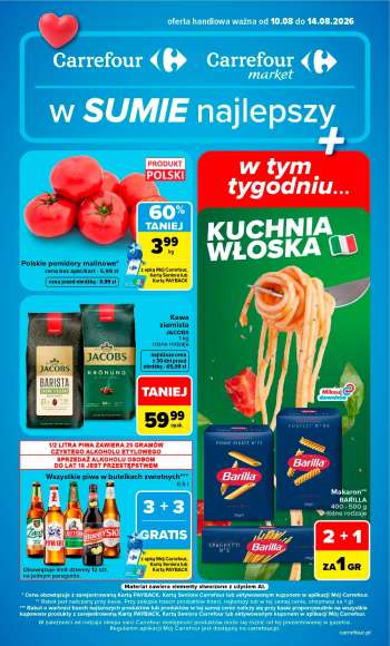 Gazetka Carrefour - 10.08.2026 - 14.08.2026.