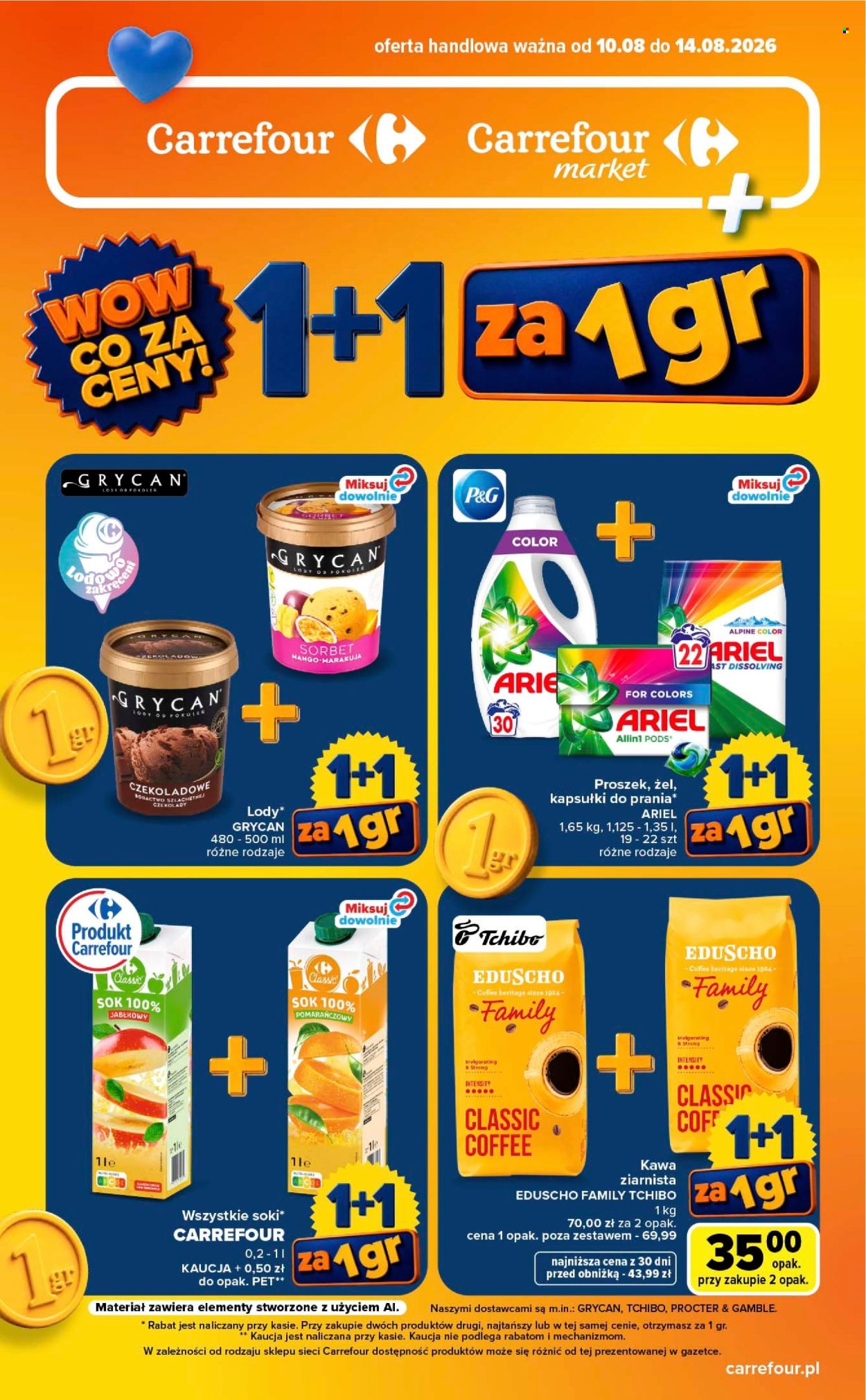Gazetka Carrefour - 10.08.2026 - 14.08.2026. Strona 1