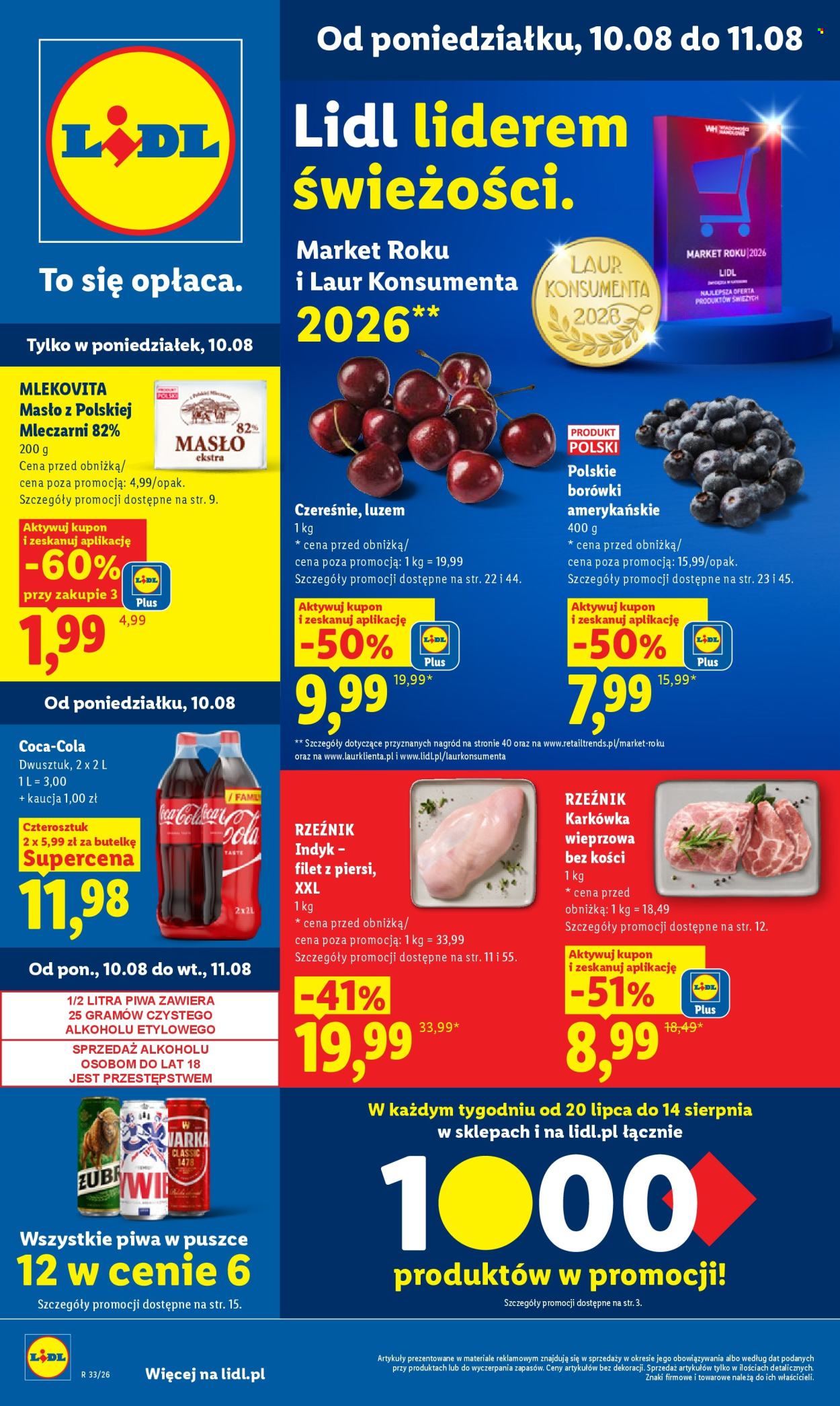 Leták Lidl - 10.8.2026 - 11.8.2026. Strana 1