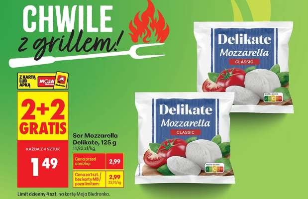 Ser Mozzarella Delikate 125 g