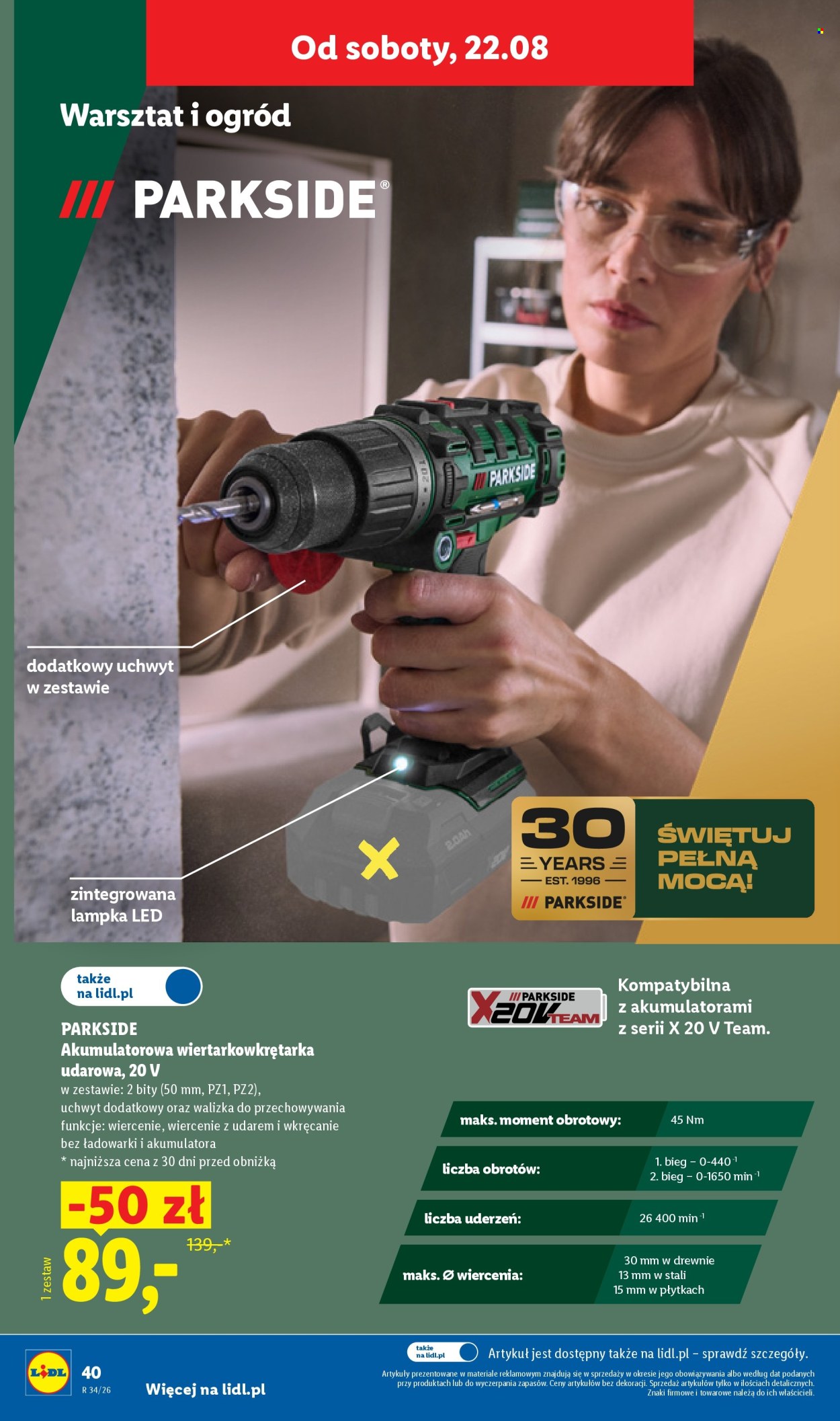 Leták Lidl - 17.8.2026 - 22.8.2026. Strana 52