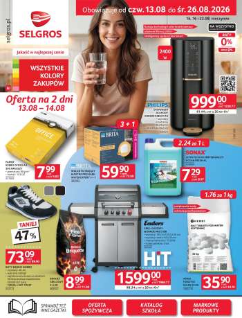 Gazetka Selgros - 13.08.2026 - 26.08.2026.