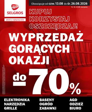 Gazetka Selgros - 13.08.2026 - 26.08.2026.