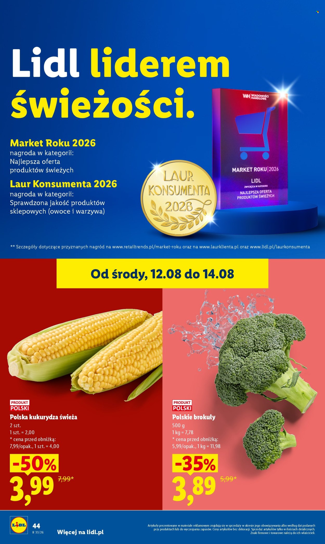 Leták Lidl - 12.8.2026 - 14.8.2026. Strana 44