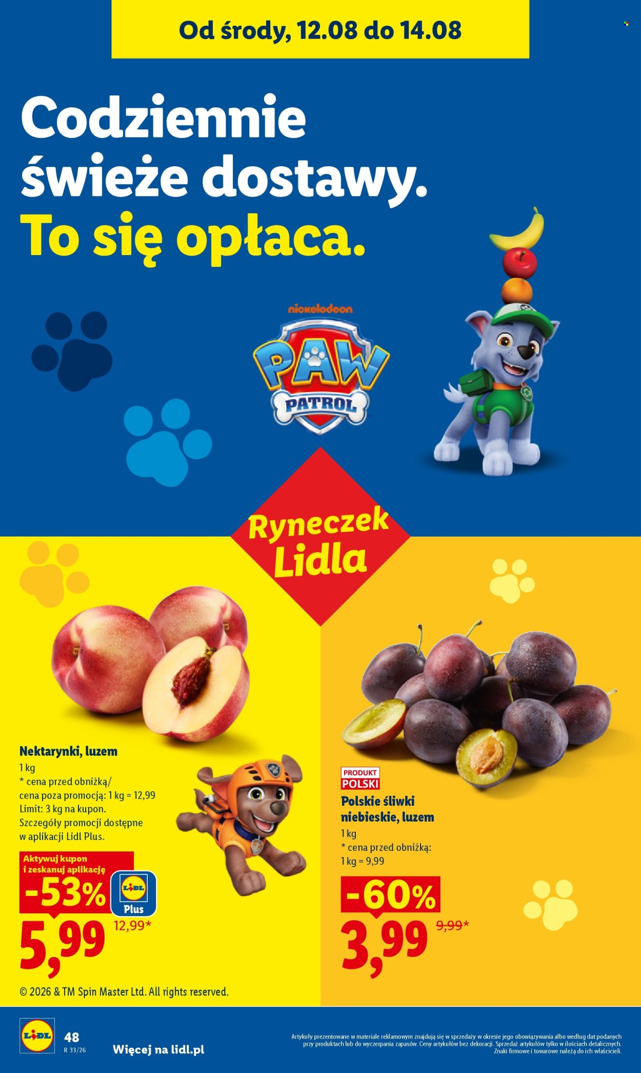 Leták Lidl - 12.8.2026 - 14.8.2026. Strana 48
