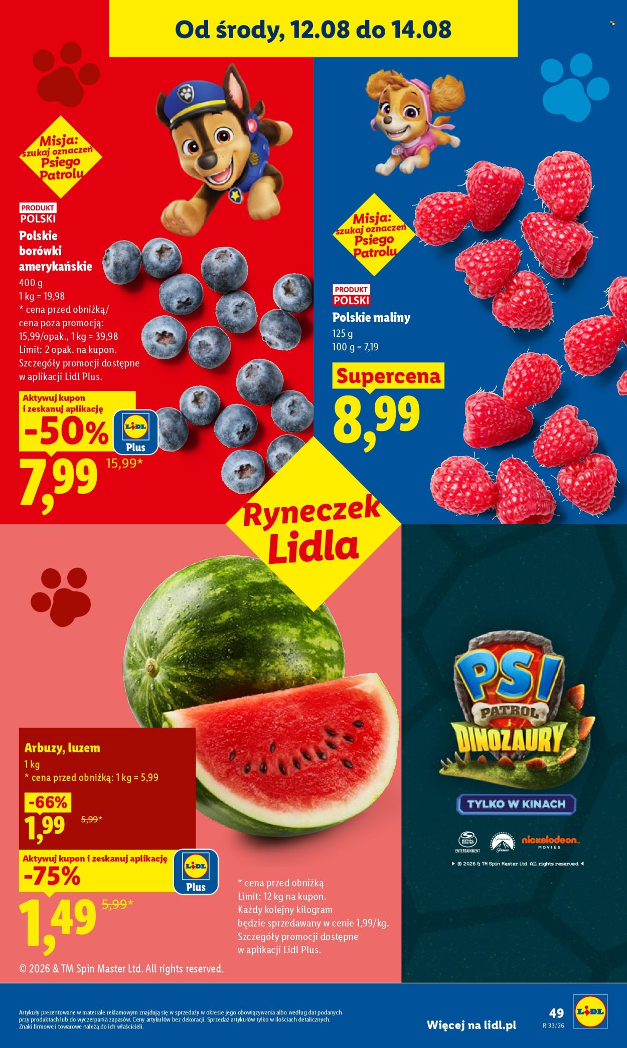 Leták Lidl - 12.8.2026 - 14.8.2026. Strana 49