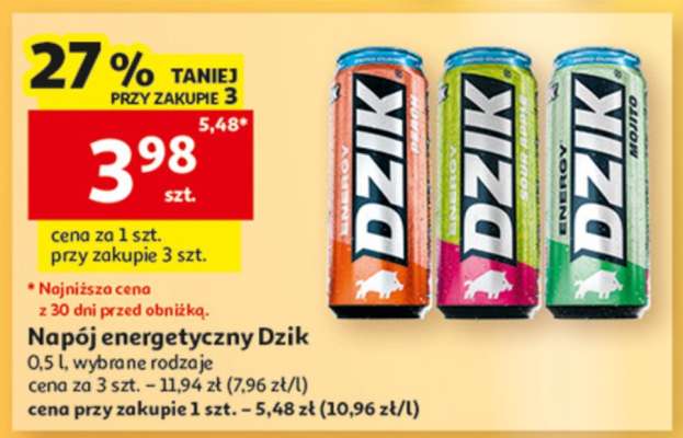 Napój energetyczny Dzik