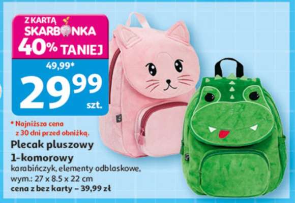 Plecak pluszowy