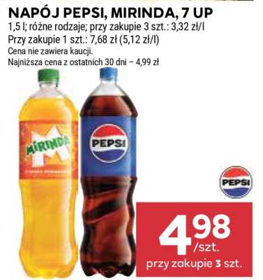 Napój Pepsi, Mirinda, 7 Up