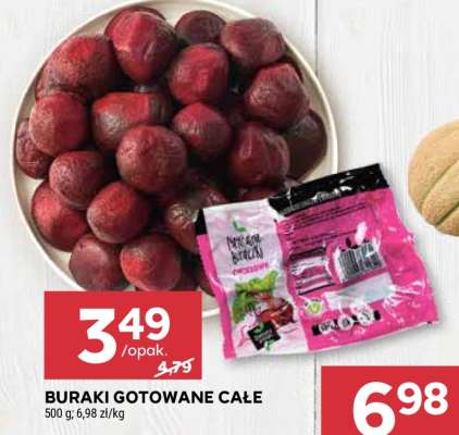Buraki gotowane całe