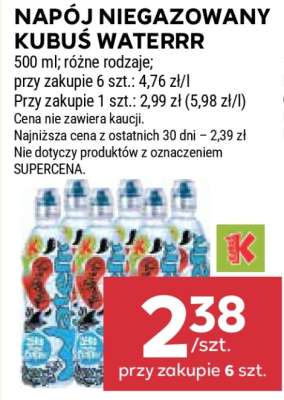 Napój niegazowany Kubuś Waterrr