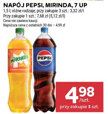 Napój Pepsi, Mirinda, 7 Up