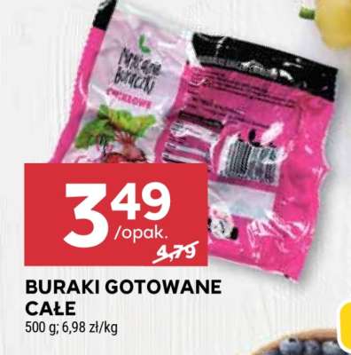 Buraki gotowane całe