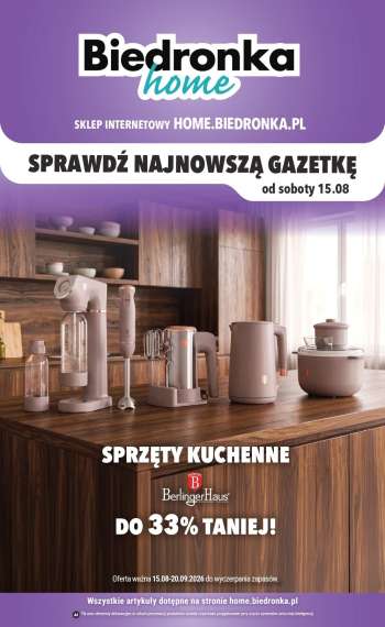 Gazetka Biedronka - 15.08.2026 - 30.09.2026.