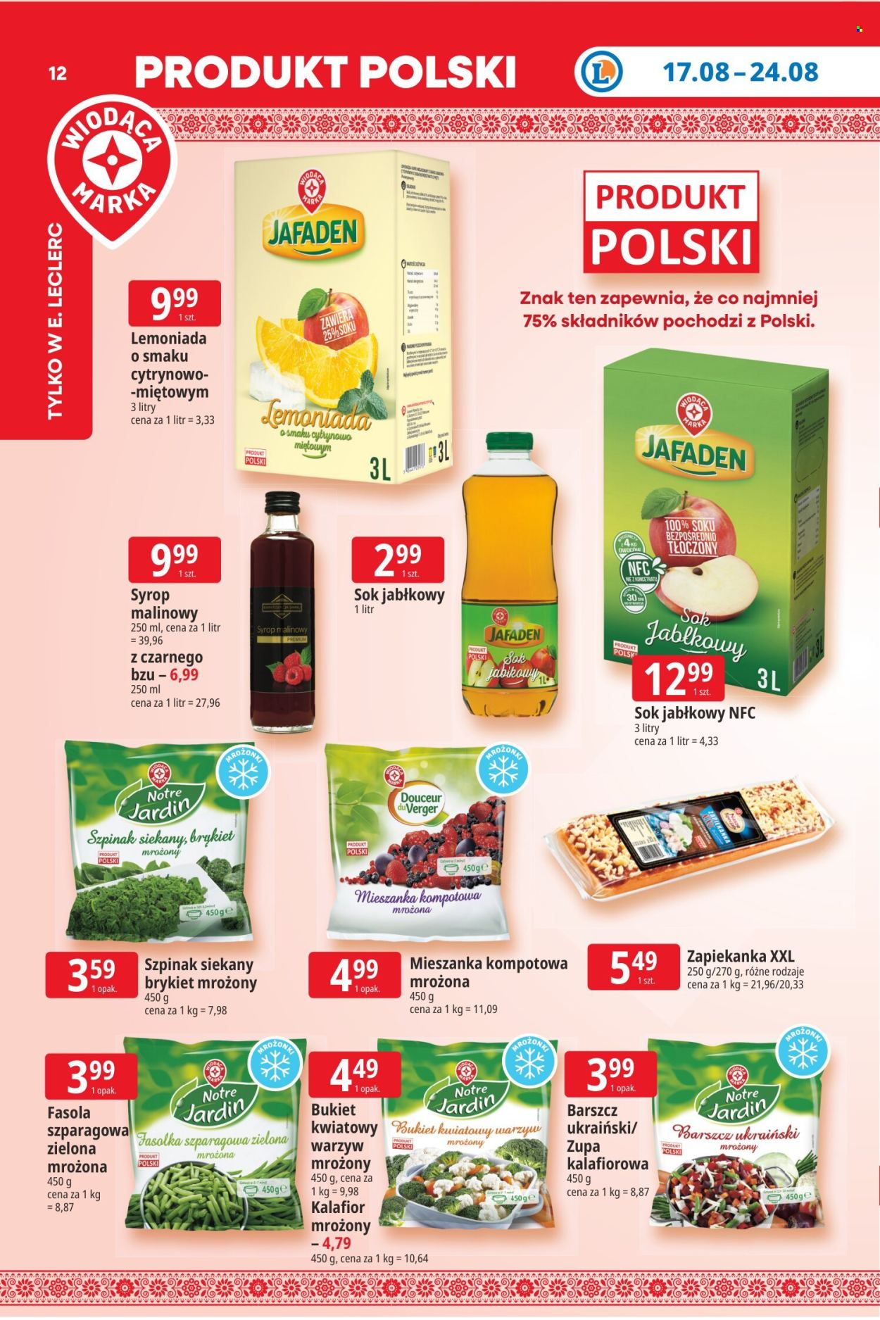 Gazetka E.Leclerc - 17.08.2026 - 24.08.2026. Strona 12