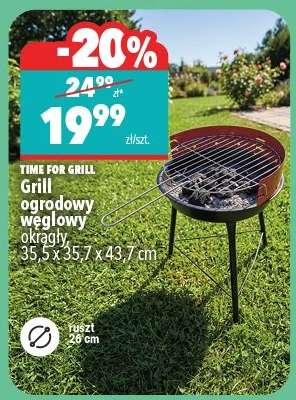Grill ogrodowy węglowy okrągły